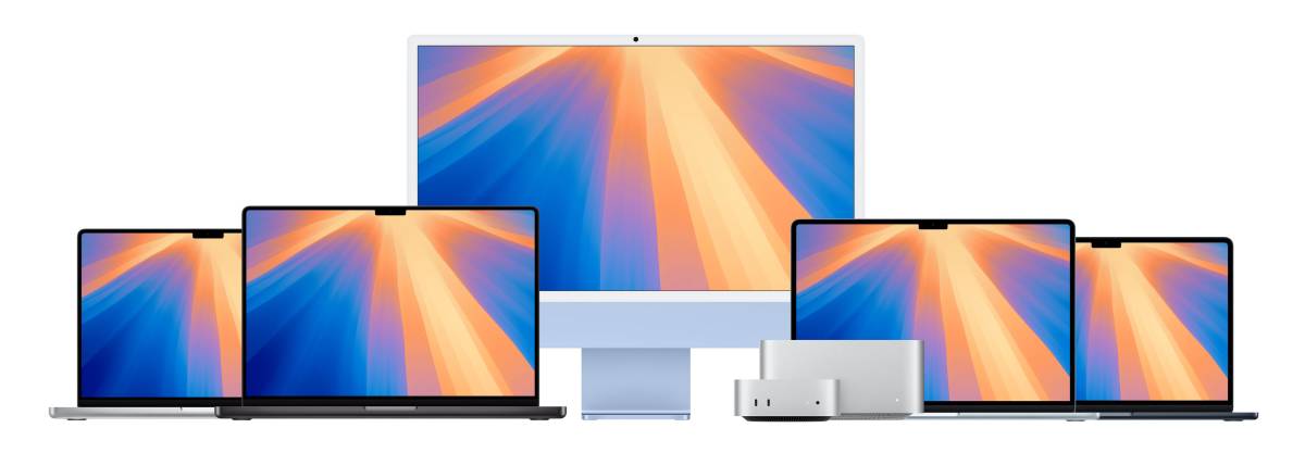 Eine Übersicht der Apple Geräte MacBook Pro, iMac, Mac mini, Mac Studio und MacBook Air