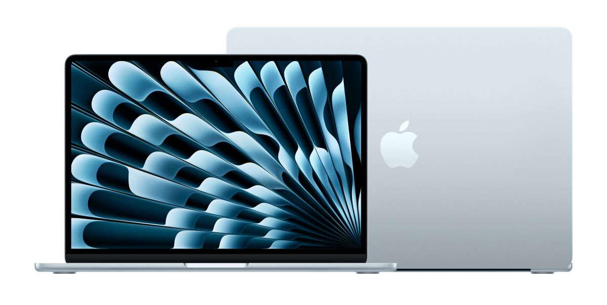 Macbook air von vorne und hinten